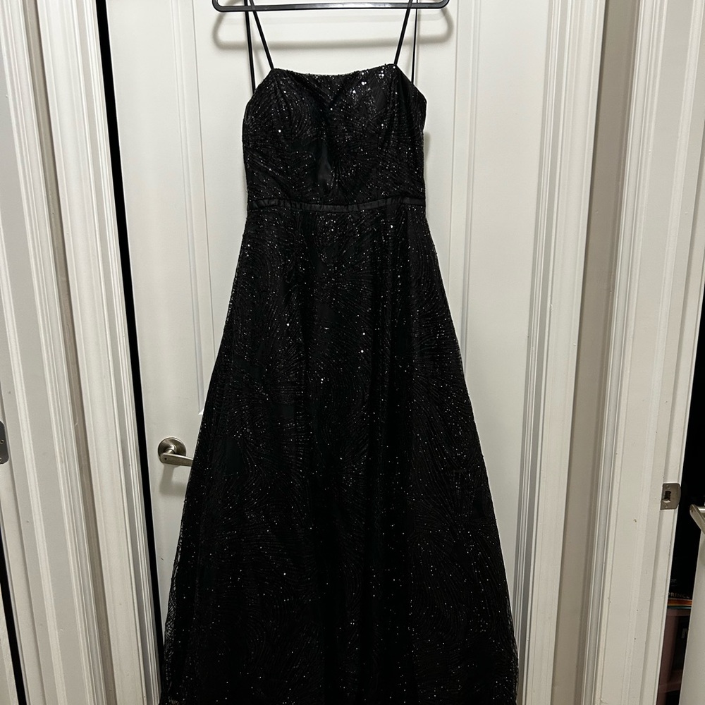 Chic Black Sparkle Evening Dress